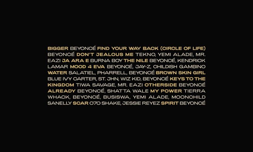 Beyoncé’s Lion King Album Features Shatta Wale, Tiwa Savage, Mr Eazi and WizKid