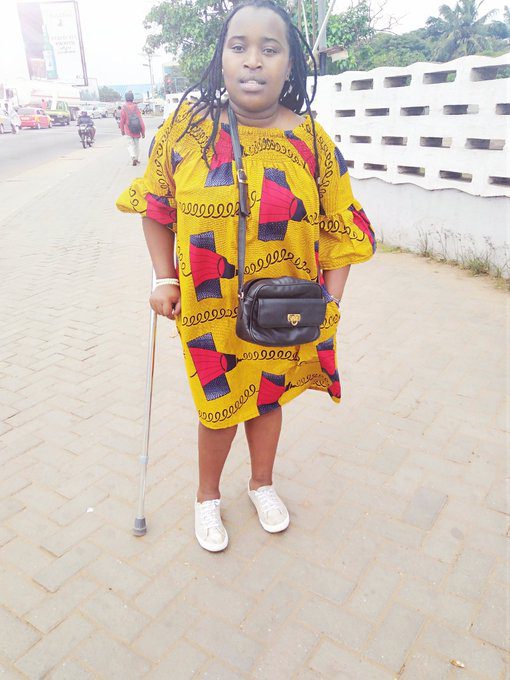 Disabled lady narrates her bitter experience after visiting Ghana