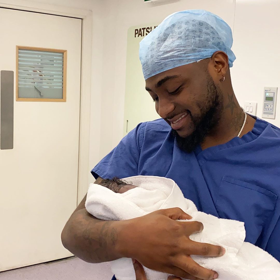 Davido welcomes first child with Fiancée Chioma