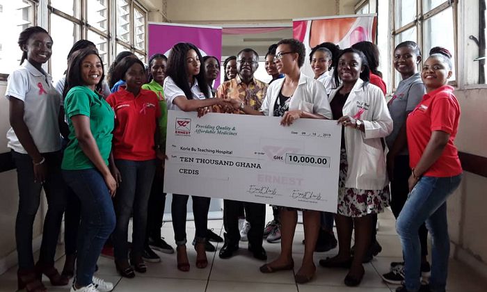 Ernest Chemists supports Korle Bu Breast Unit with GH¢10,000
