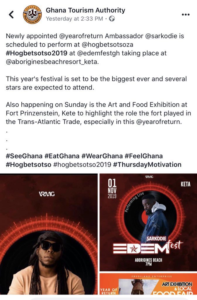 Rapper Edem Blasts Ghana Tourism Authority In Scathing Twitter Post