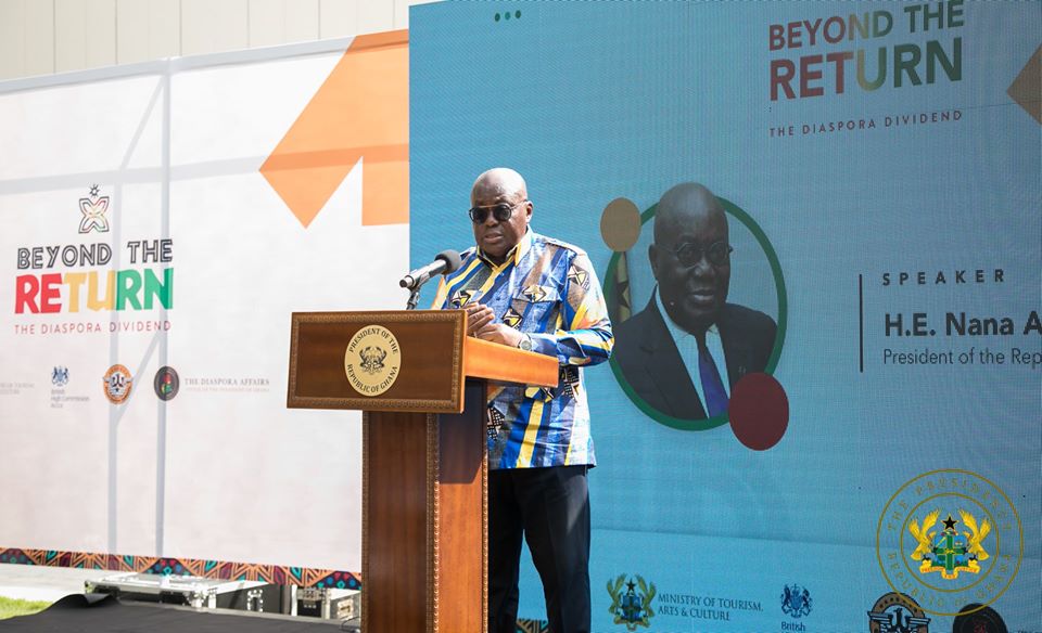 Prez Akufo Addo launches 'Beyond The Return, The Diaspora Dividend' initiative