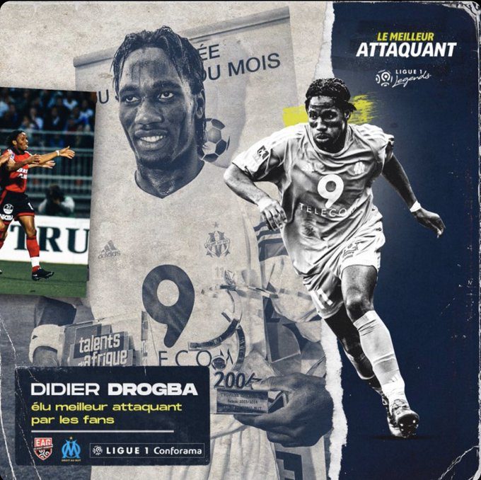 Drogba beats Ibrahimovic as best Ligue 1 striker