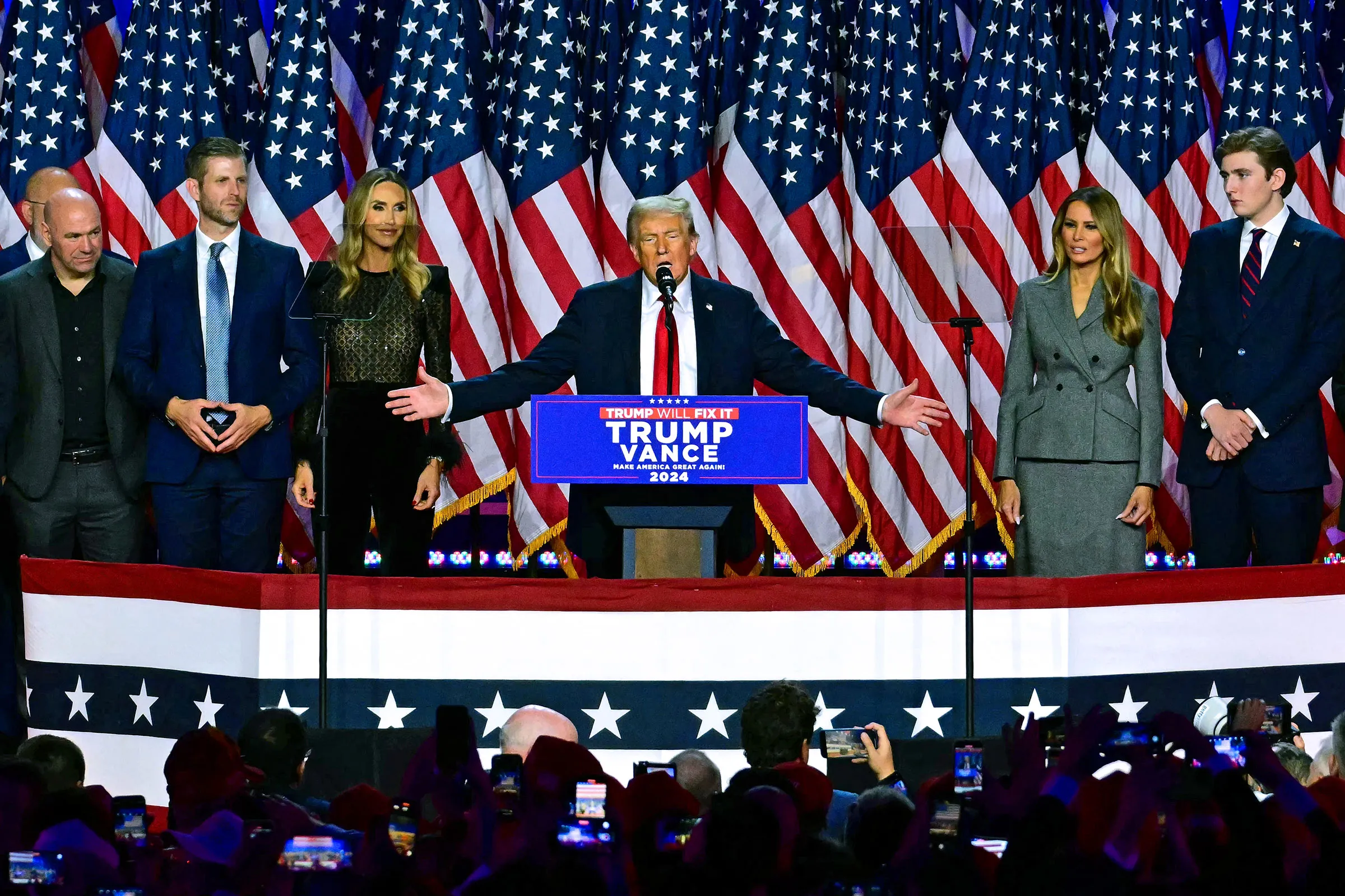 Donald Trump makes victory speech