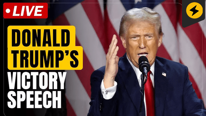 Donald Trump makes victory speech