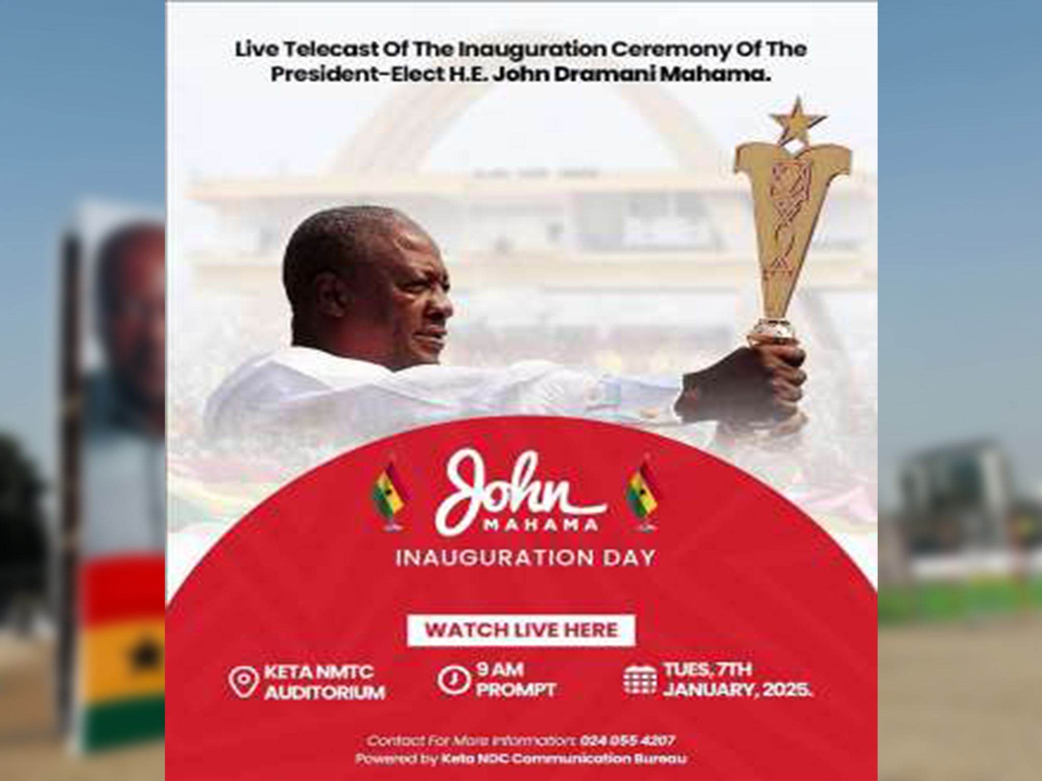 Live Coverage: Swearing-In of John Dramani Mahama as Ghana’s President