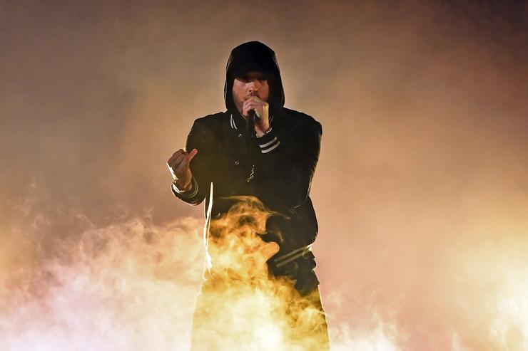 Eminem makes up for lost time in surprise album 'Kamikaze'