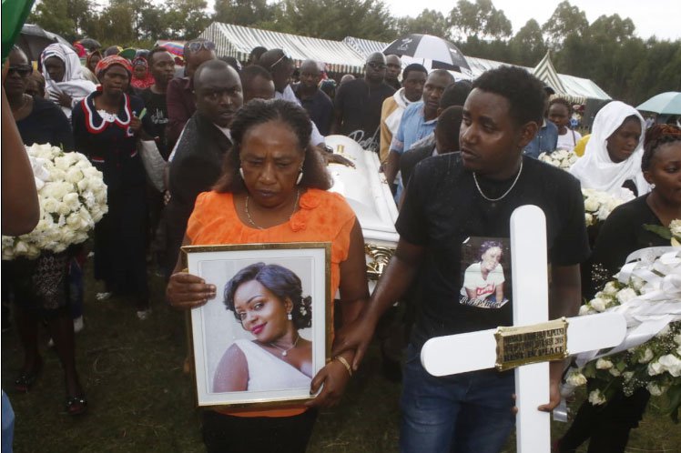 Family buries slain business woman Monica Kimani