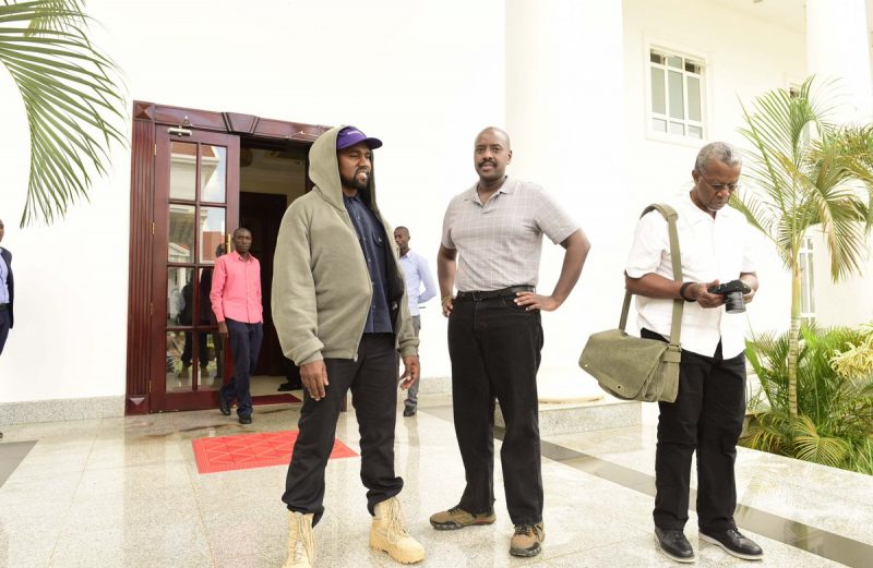 Kim, Kanye West meets Ugandan president Yoweri Museveni