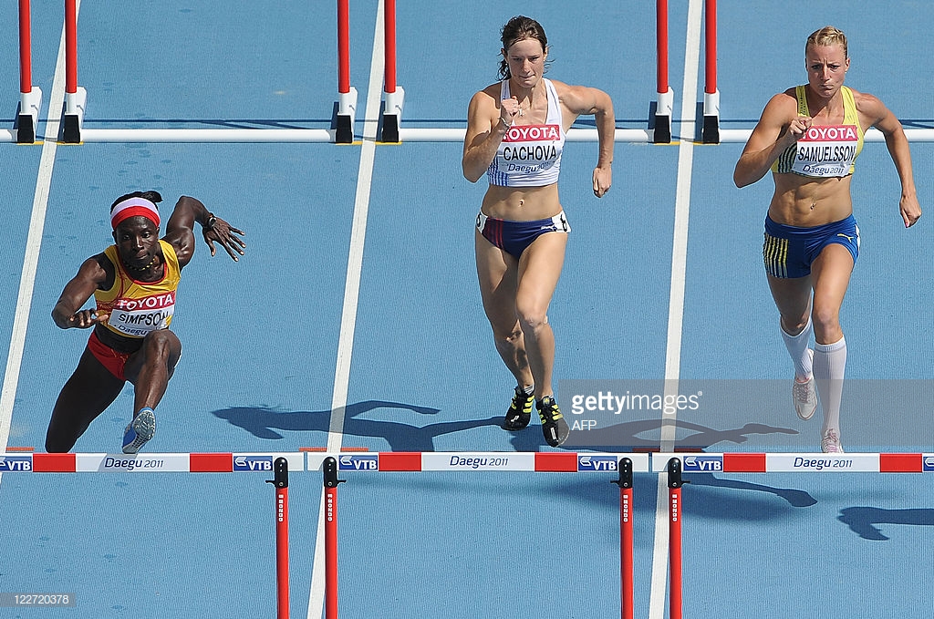 Former Ghanaian heptathlete, Margaret Simpson, sells cooking oil to survive