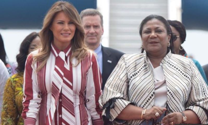 Melania Trump arrives in Ghana - Photos