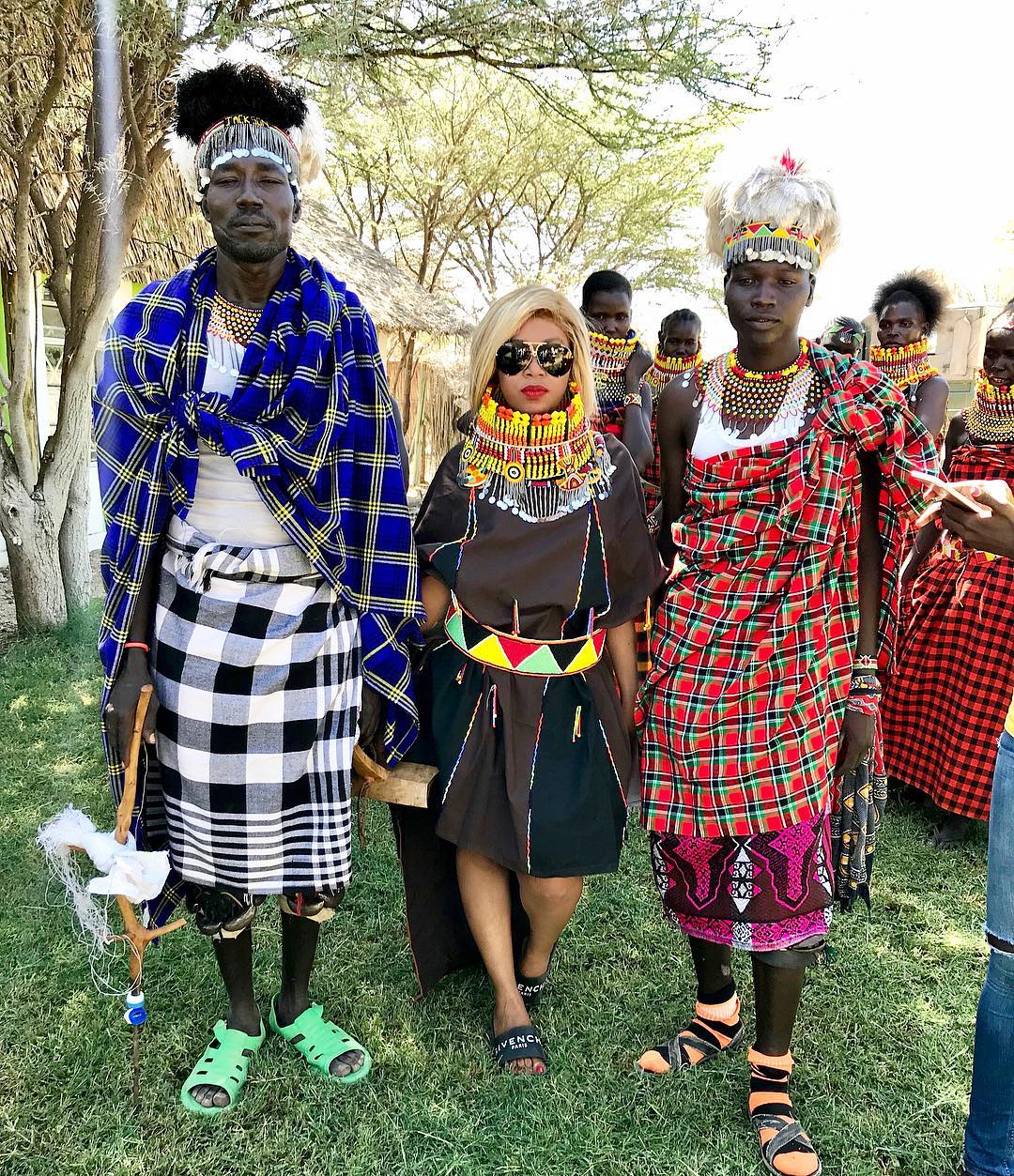 Curvy socialite Vera Sidika celebrates birthday with Turkana People